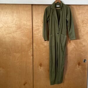 Brinley Jumpsuit- Velvet by Graham & Spencer in army green